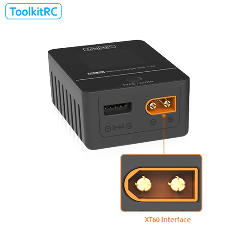 ToolkitRC M4AC 30W LCD Screen  - đánh giá và giá Drone Racing Charger