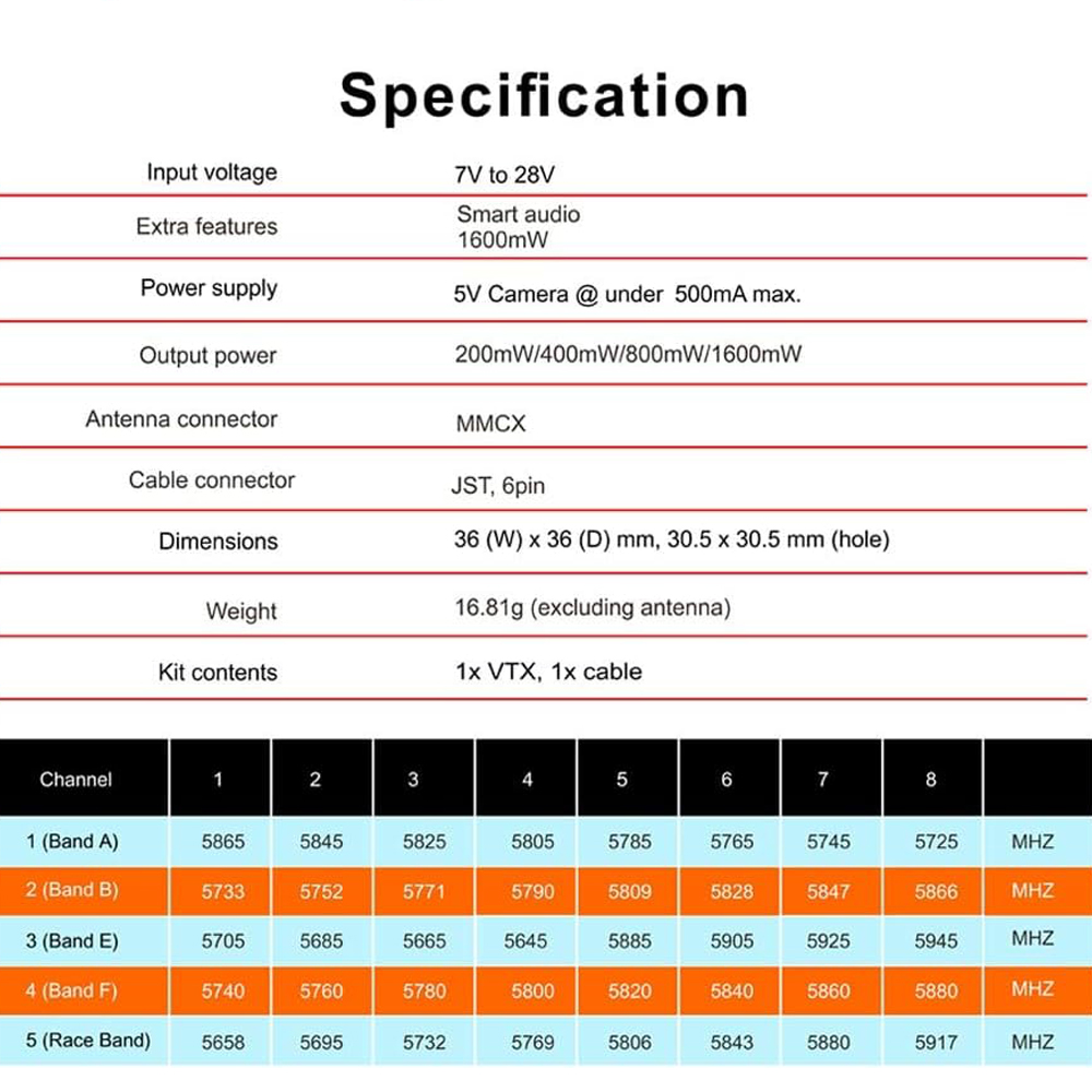 AKK 5.8G Long Range VTX FPV Tr - đánh giá và giá Drone Racing Transmitter