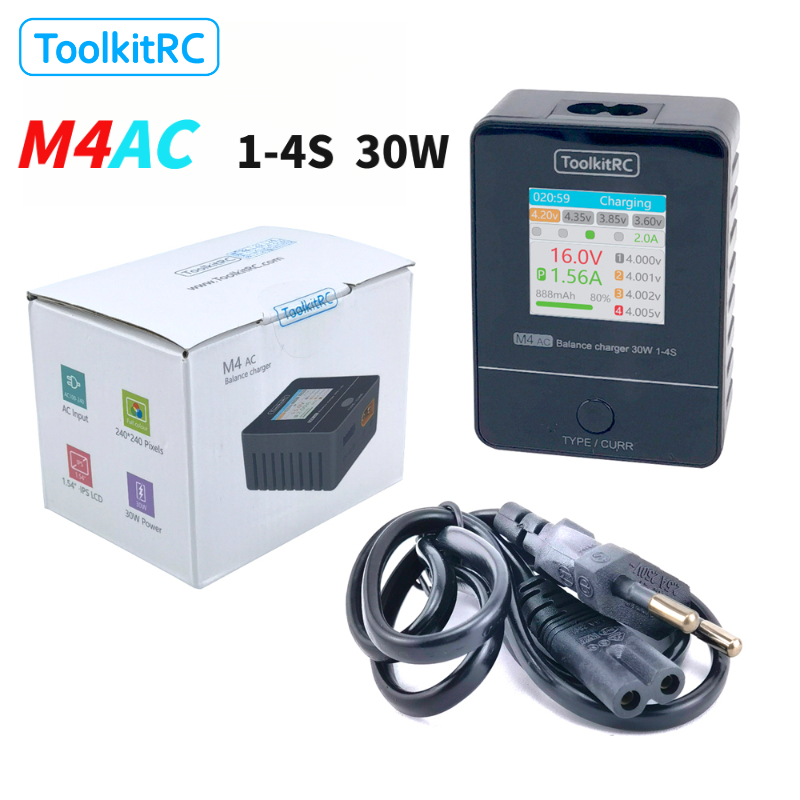 ToolkitRC M4AC 1-4S Lipo LiHV  - đánh giá và giá Drone Racing Charger