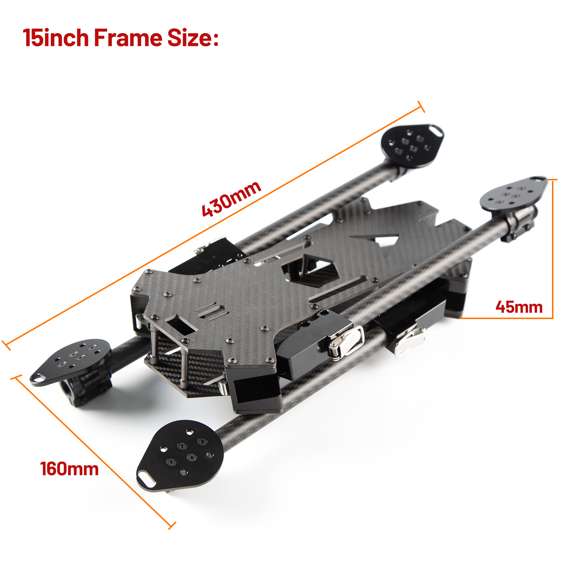 15inch /17inch FPV Carbon Fibe - đánh giá và giá Drone Racing Frame
