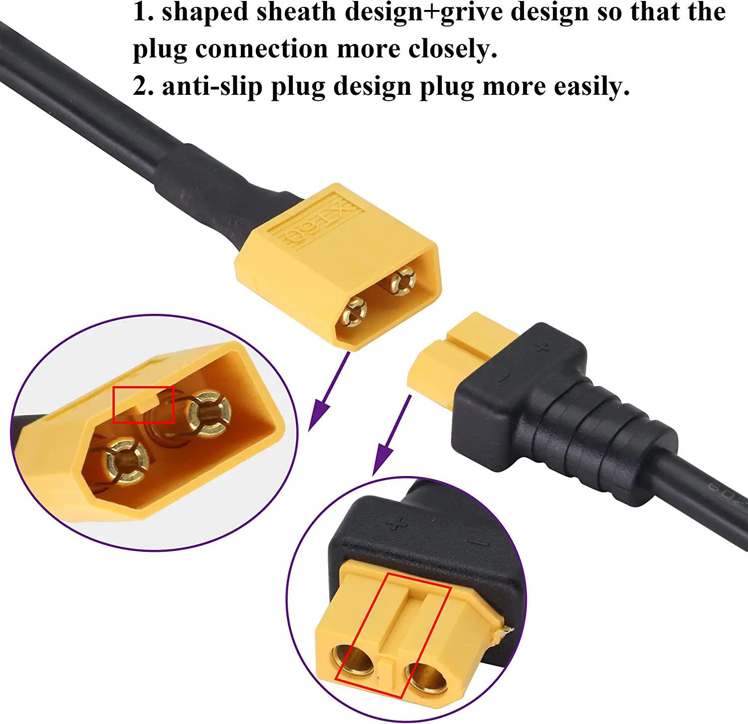 XT60 Adapter Cable XT60 Male t - đánh giá và giá Drone Racing Gate