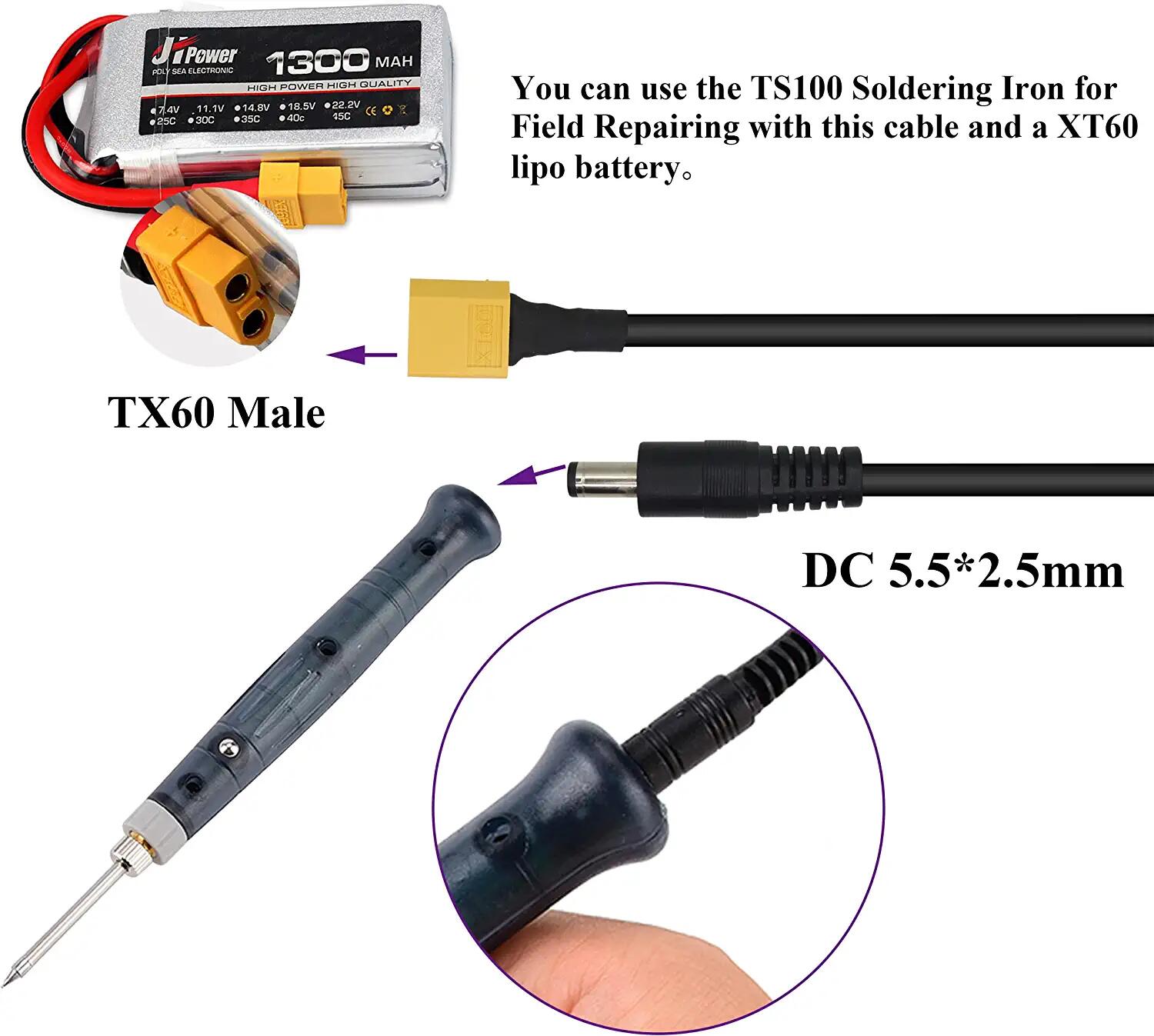 XT60 Adapter Cable XT60 Male t - đánh giá và giá Drone Racing Gate