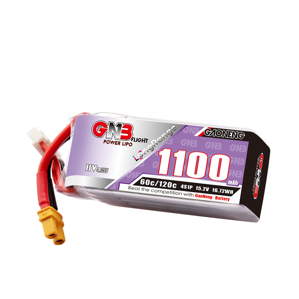 GNB 4S 1100mAh 60C/120C HV Lip - đánh giá và giá Drone Racing Battery