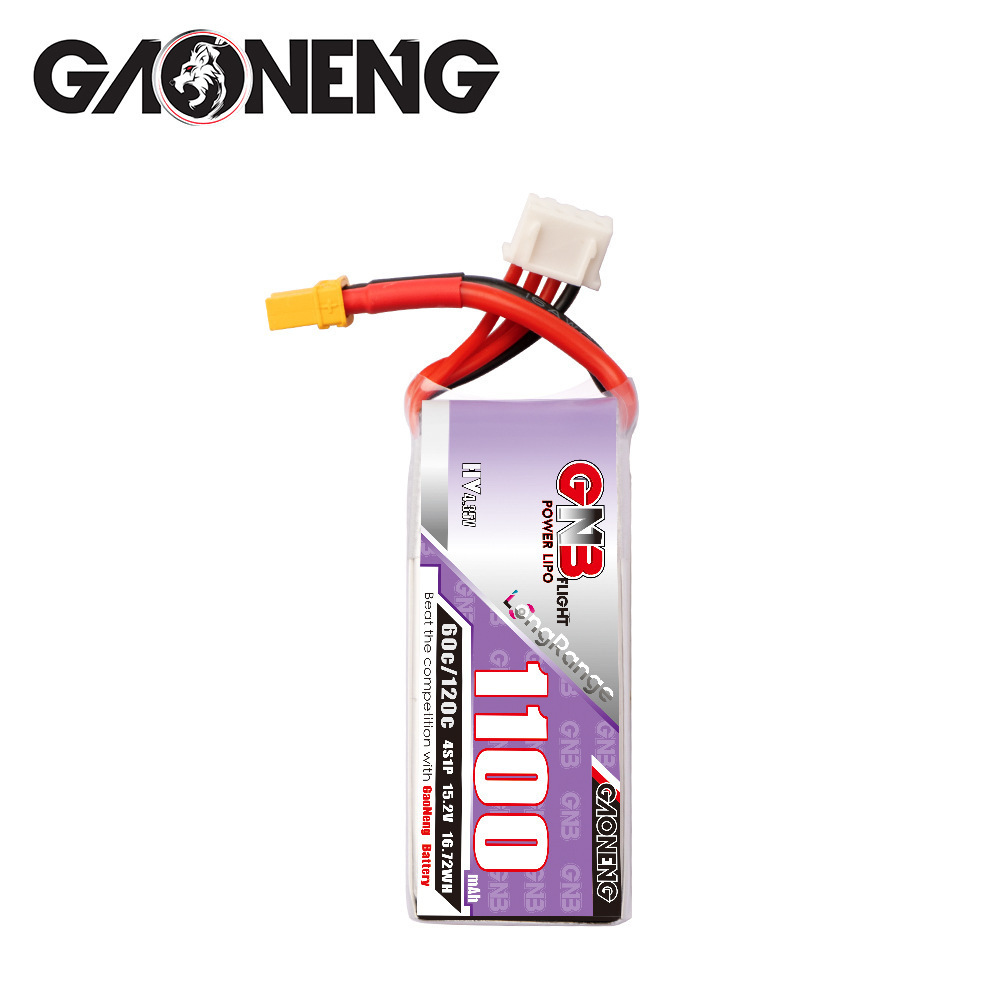 GNB 4S 1100mAh 60C/120C HV Lip - đánh giá và giá Drone Racing Battery