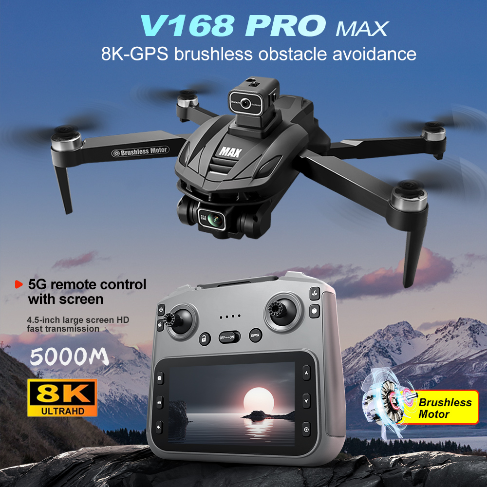V168 PRO Max GPS Drone 8K Prof - đánh giá và giá Drone Racing Camera