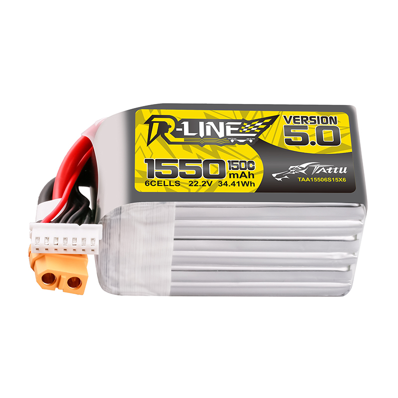 TATTU-R-LINE 5.0 22.2V 1550mAh - đánh giá và giá Drone Racing Battery