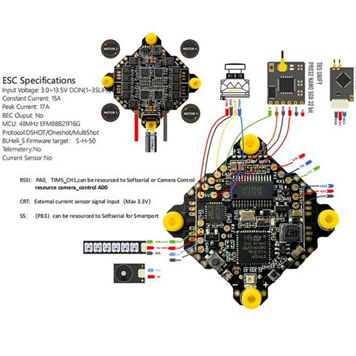 NEW F411 AIO Flight Controller - đánh giá và giá Drone Racing Charger