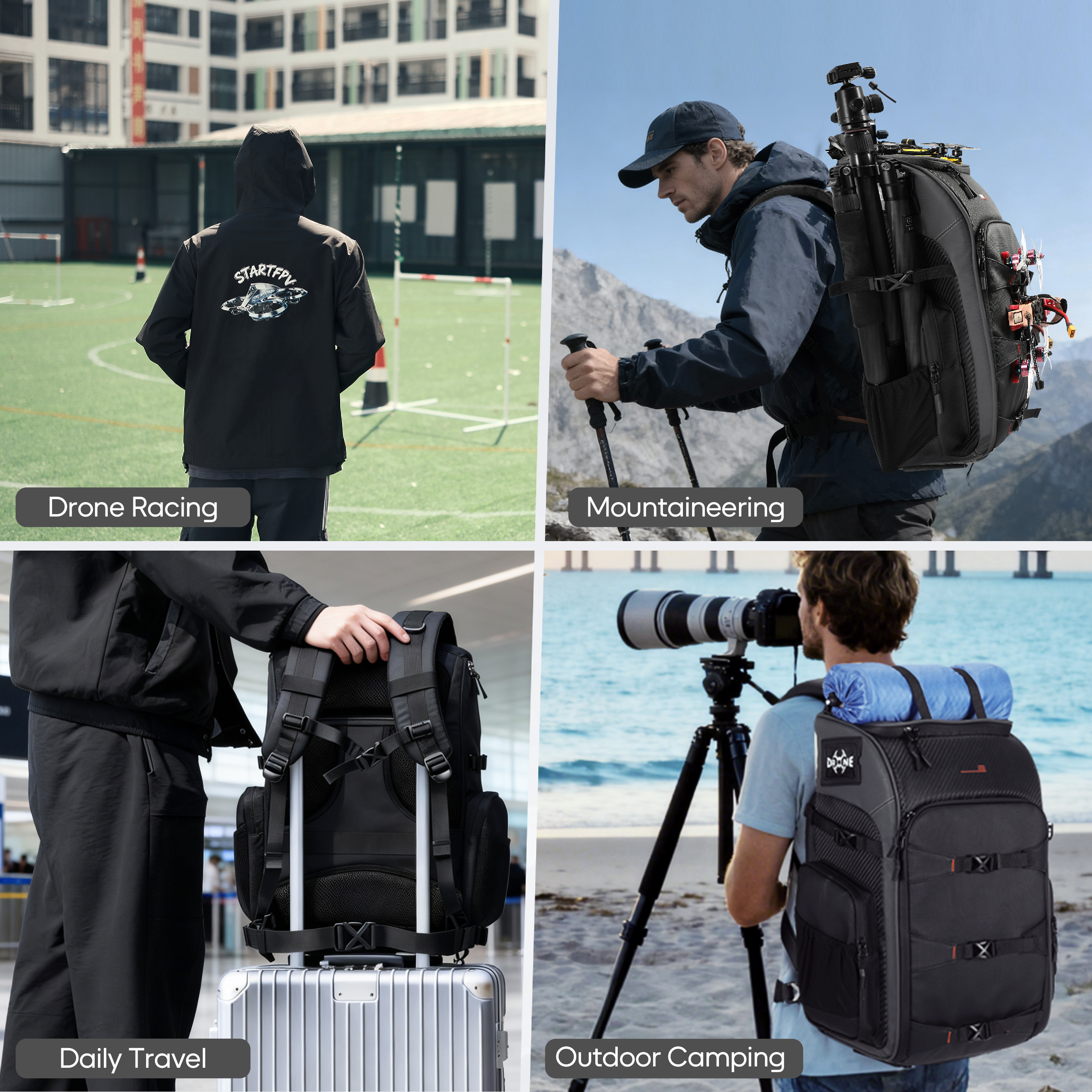 FPV Drone Backpack 40L Profess - đánh giá và giá Drone Racing Goggles