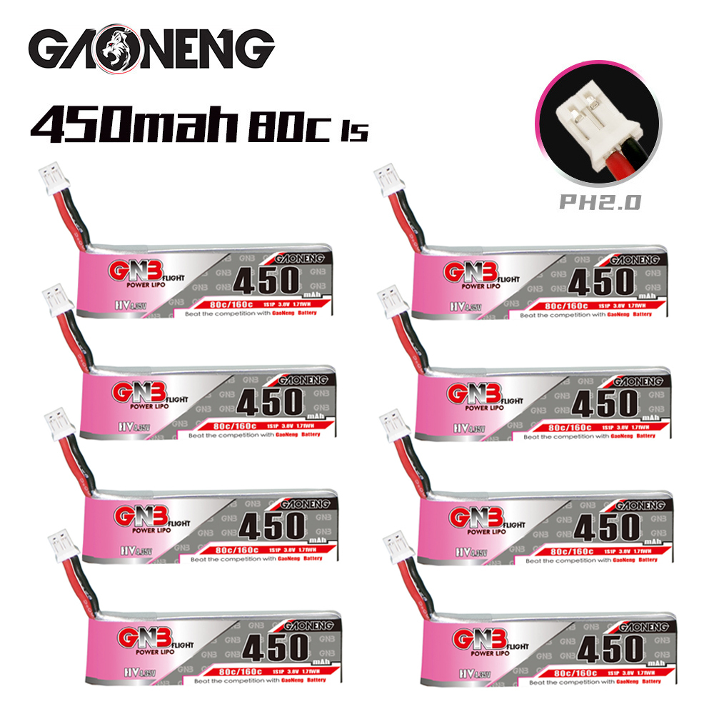 GNB HV 1S 3.8V 450mAh 80C/160C - đánh giá và giá Drone Racing Battery