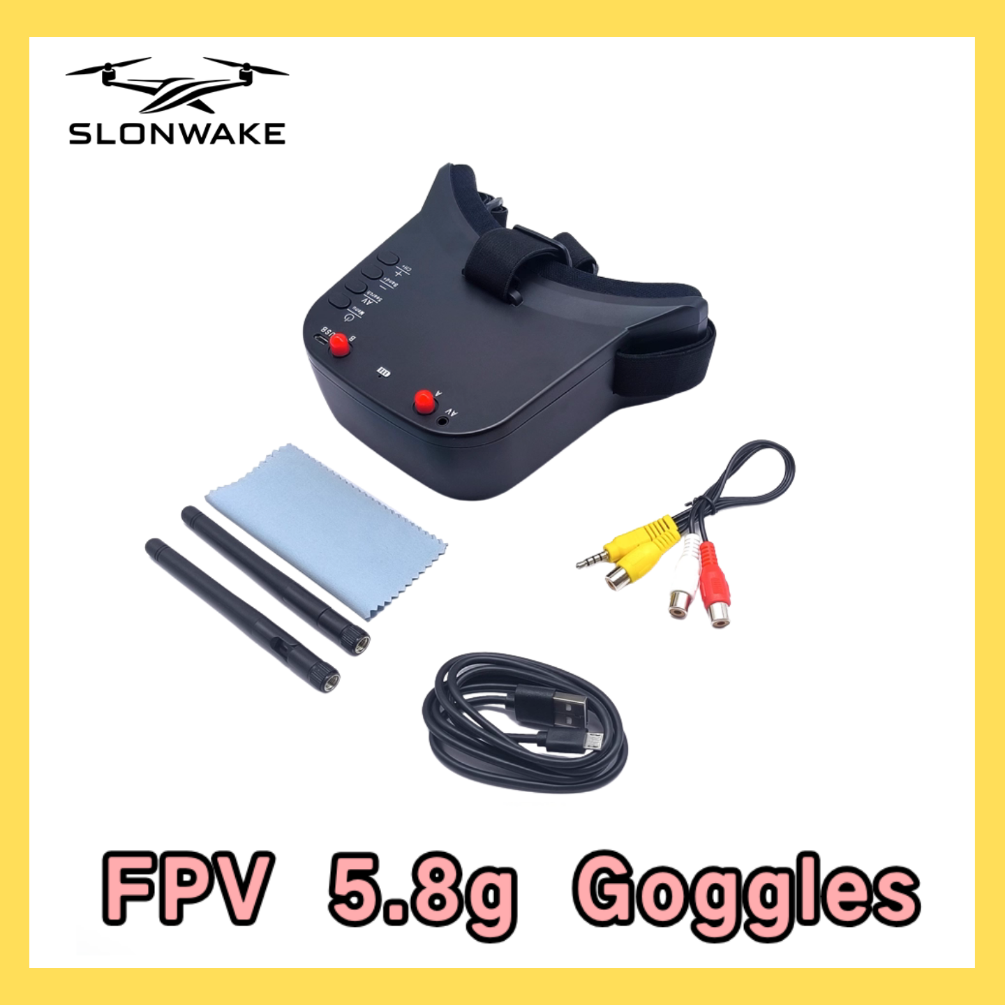 SLONWAKE 5.8G 48CH FPV 400mw V - đánh giá và giá Drone Racing Frame