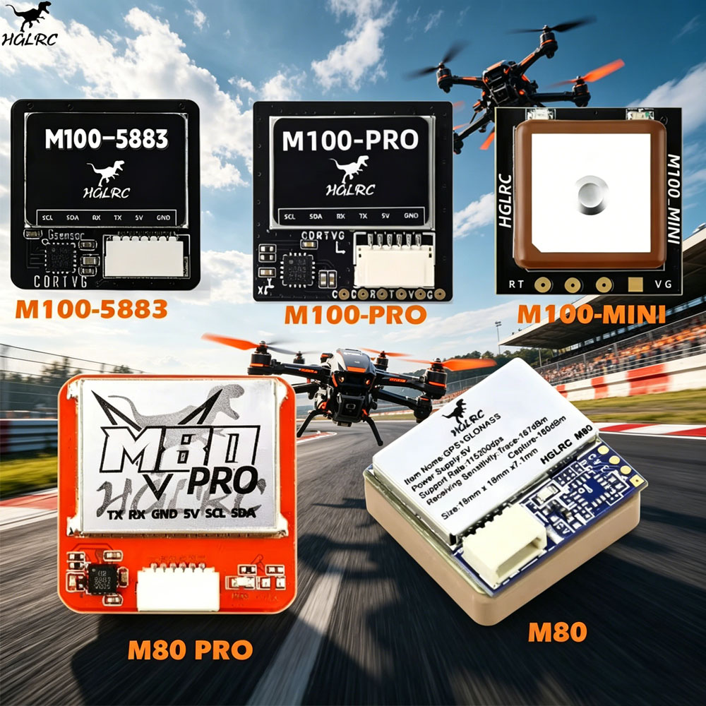 HGLRC M100-5883 GPS/ M100-PRO  - đánh giá và giá Drone Racing Flight Controller