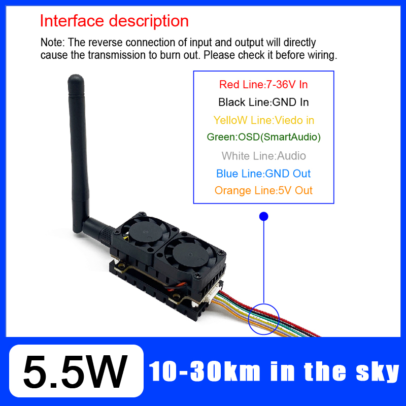 Long Range 5.8GHz 5.5W Video T - đánh giá và giá Drone Racing Frame