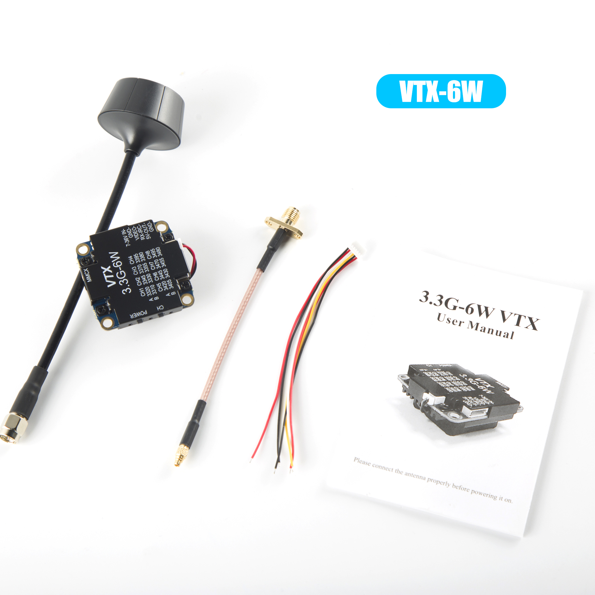 FPV Video Transmitter 3.3G 6W  - đánh giá và giá Drone Racing Vtx